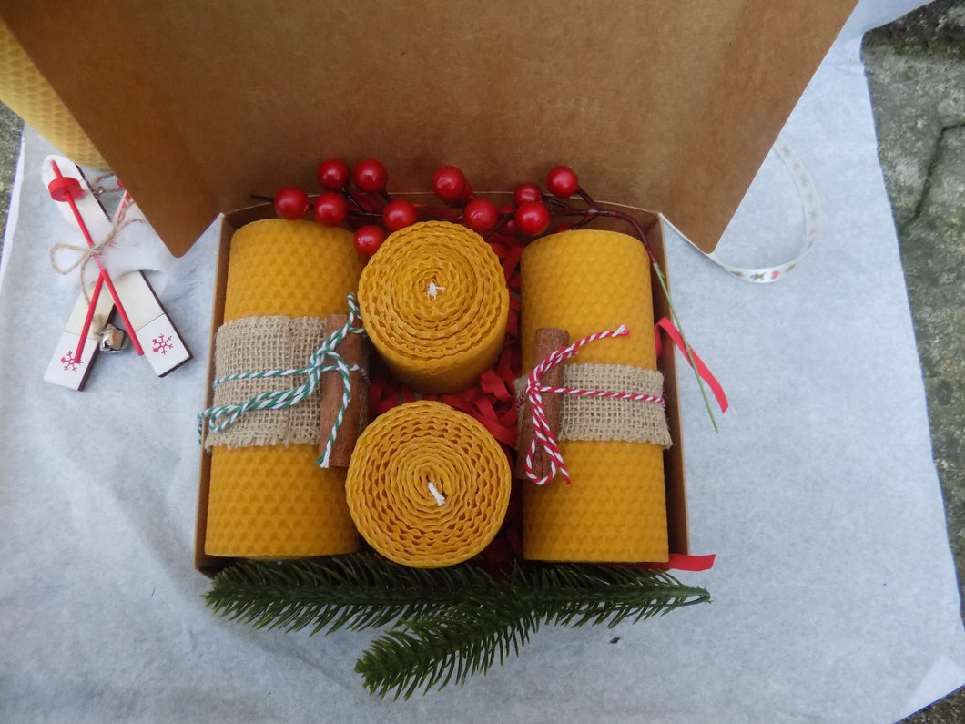 Coffret cadeau Bougie motif Noel