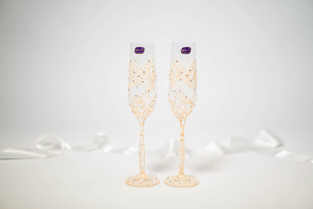 Flute à champagne pour les maries